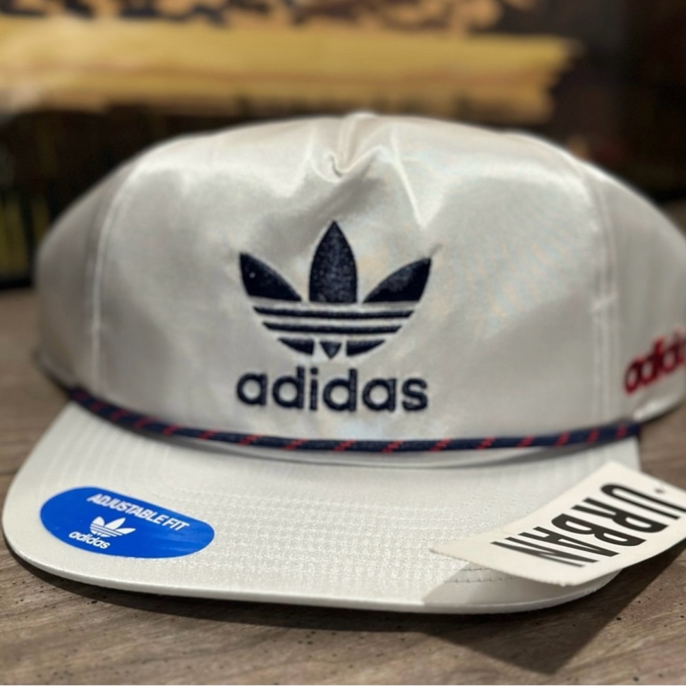 Adidas x Urban Outfitters exclusive white SnapBack rope hat